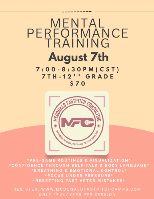 McDonald Fastpitch Camp Flyer