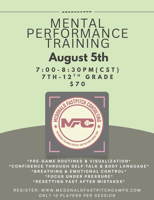 McDonald Fastpitch Camp Flyer