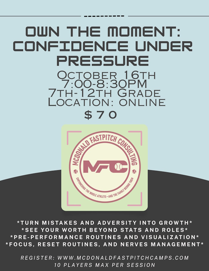 McDonald Fastpitch Camp Flyer
