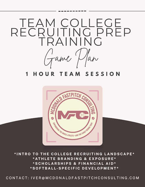 McDonald Fastpitch Camp Flyer